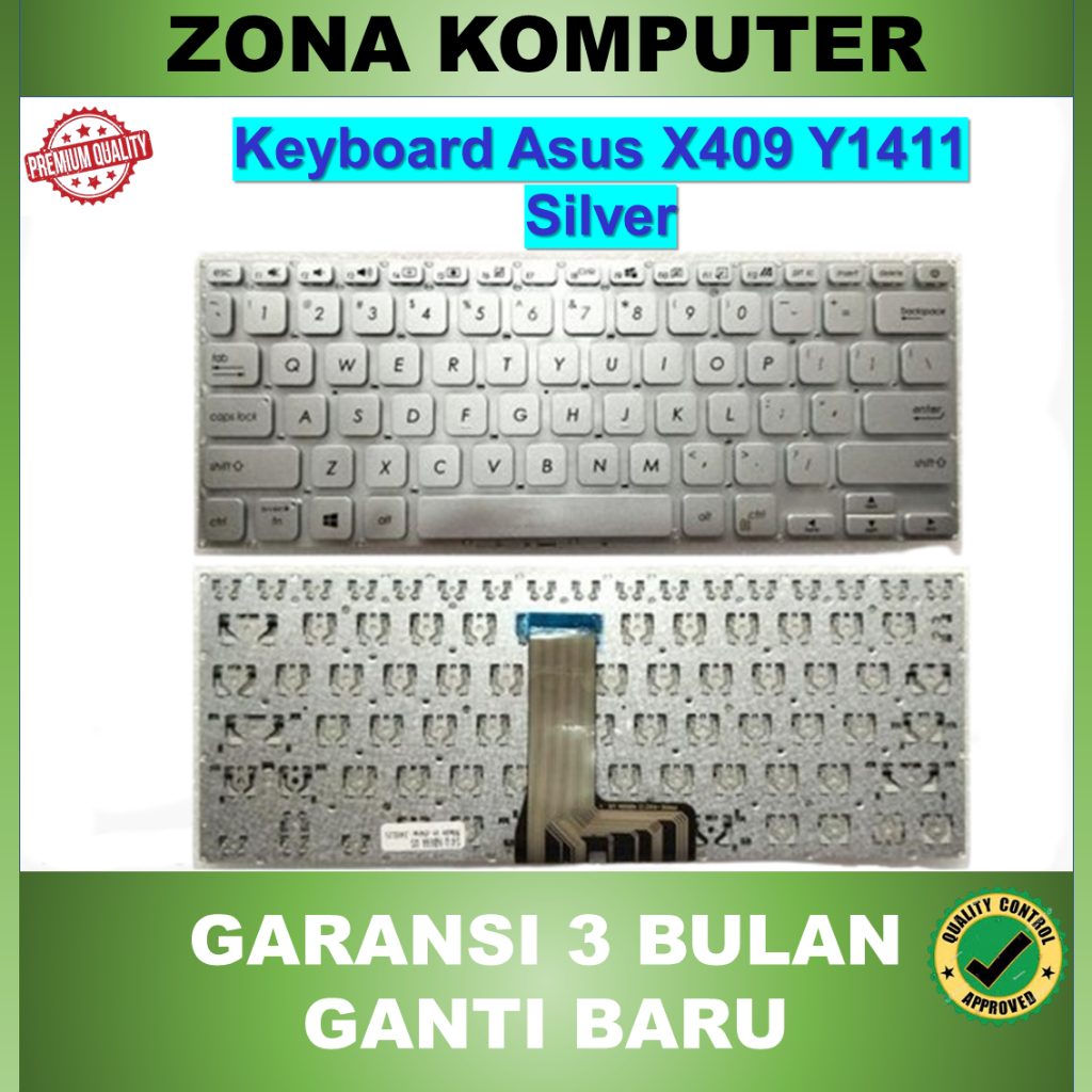 Keyboard Asus X409 14 M409 M409B Silver