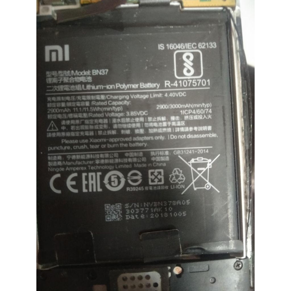 Batre Ori copotan Normal Redmi 6a/Redmi 6