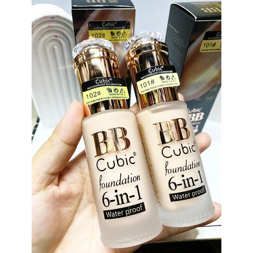 (PERPCS) BB CUBIC 6IN1 FOUNDATION WATERPROOF