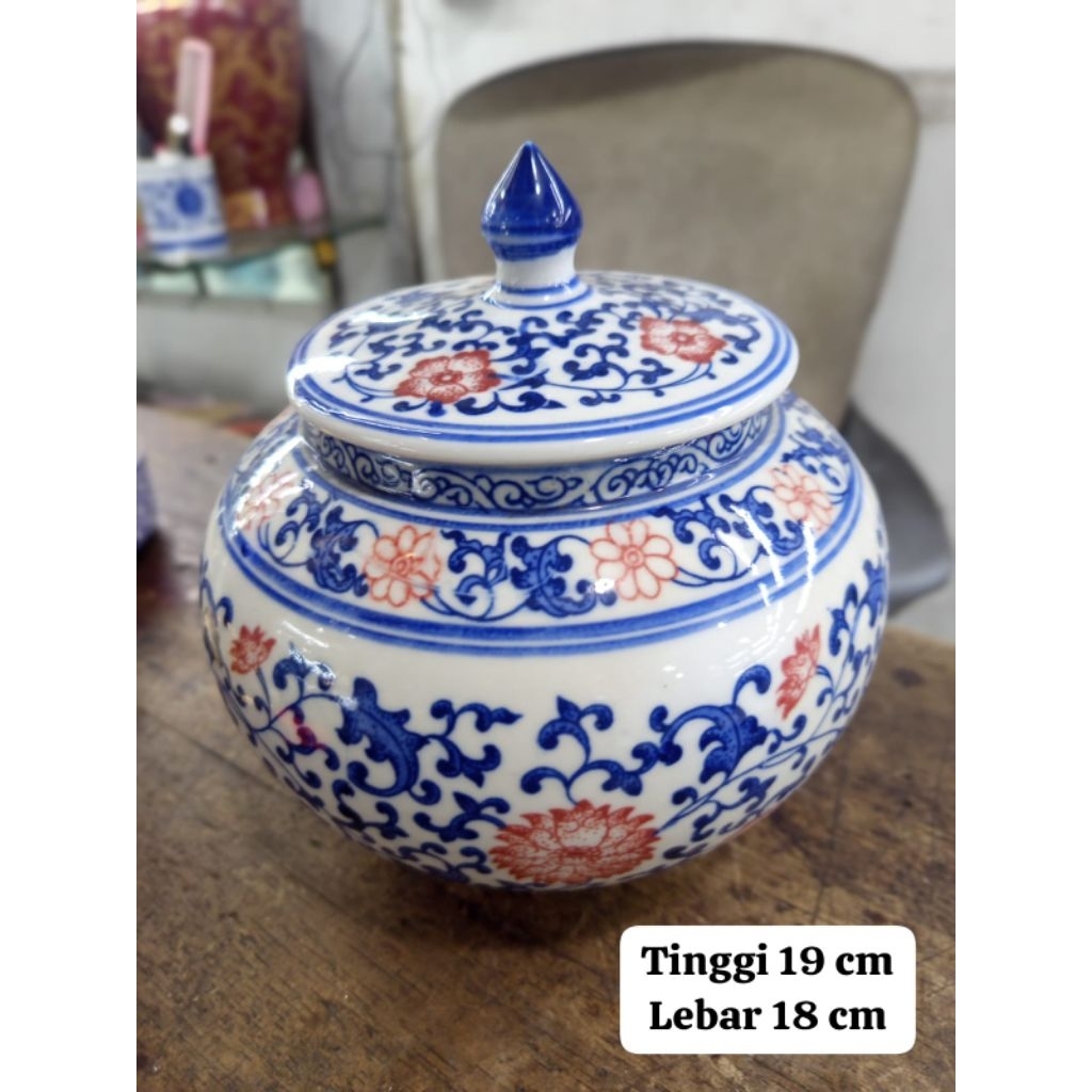 toples kanzai/toples hiasan/toples biru putih