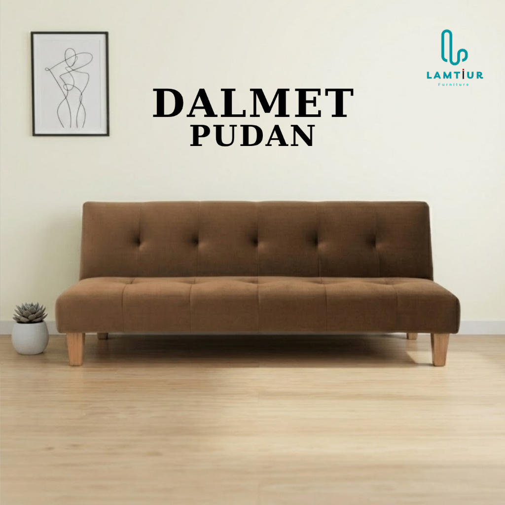 Sofa Bed Lipat - Sofa Minimalis - Sofa TV  - Type Pudan Yelvo Coklat Tua