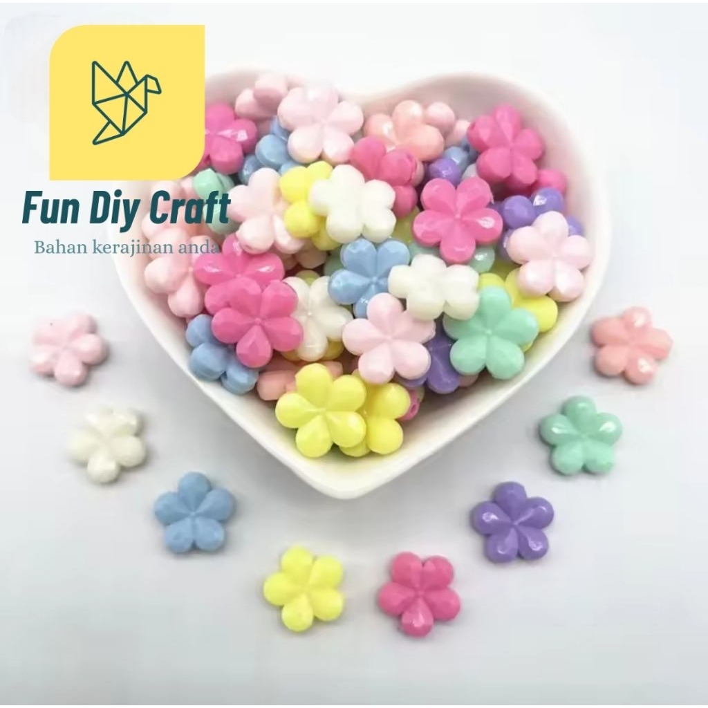 ±40pcs Manik Bunga Sakura - Monte Bunga - Manik Bunga