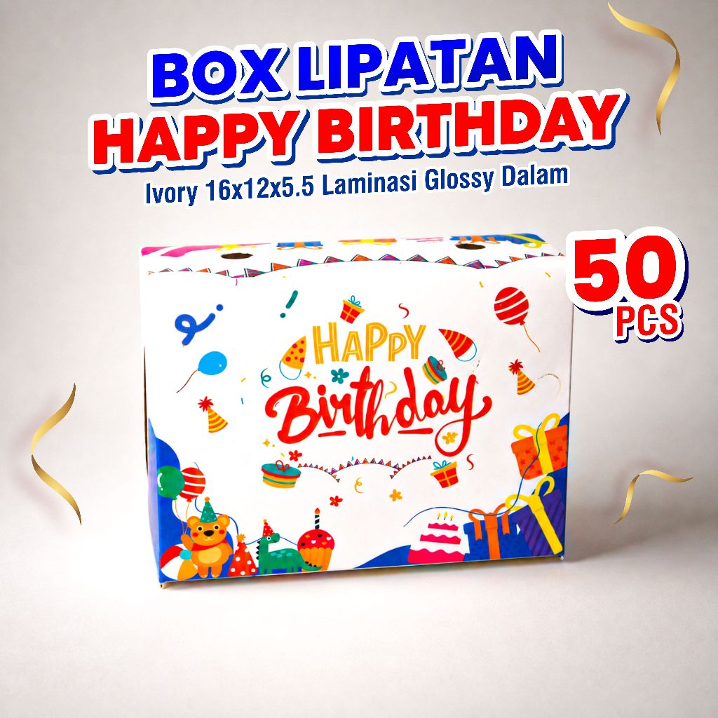 Box Nasi Ulang Tahun Anak | Dus Nasi Ultah | Nasi Kotak Ulang Tahun | Box Happy Birthday