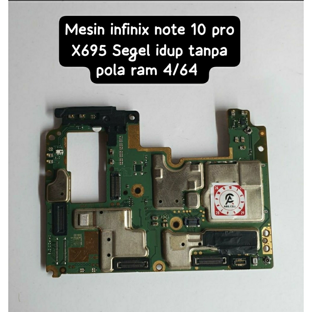 Mesin infinix note 10 pro X695 segel, normal dan tanpa pola