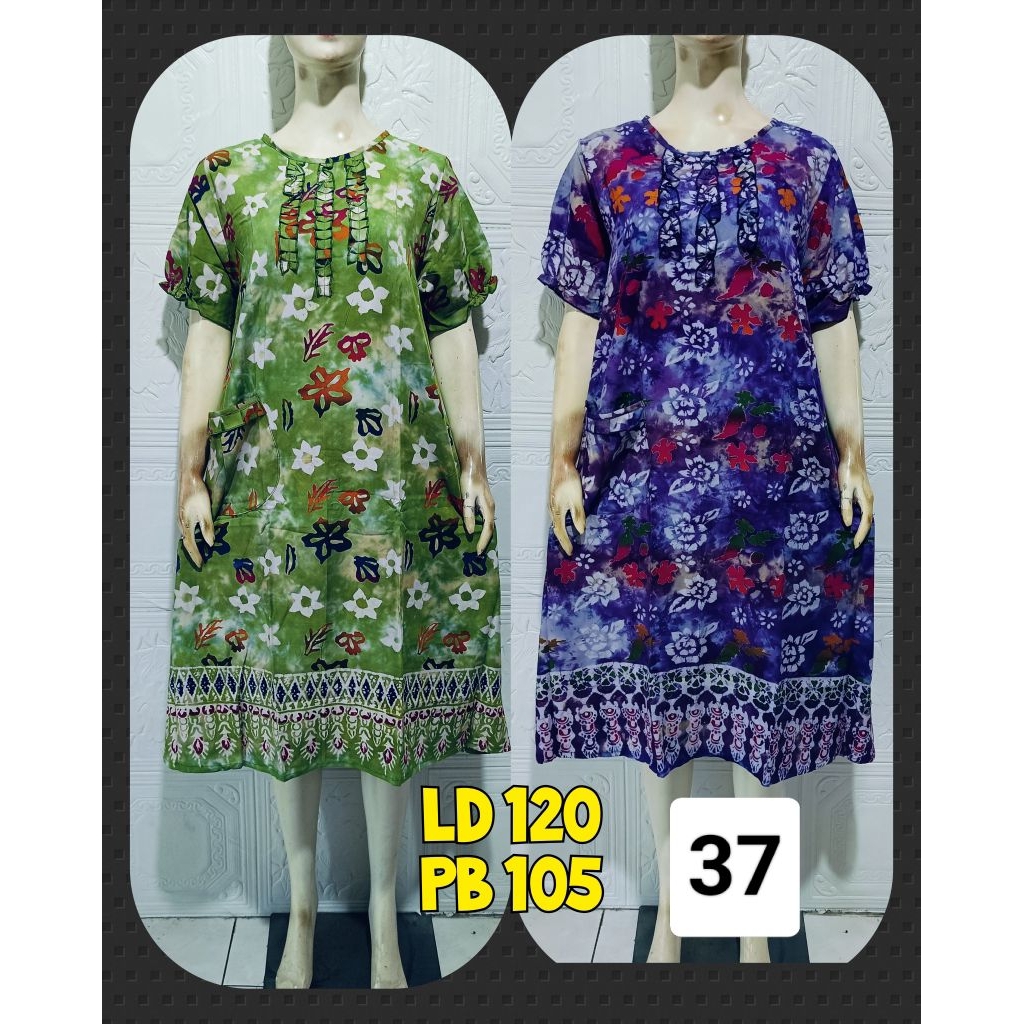 DASTER BATIK KEMBANG CETAK GADIS REMAJA