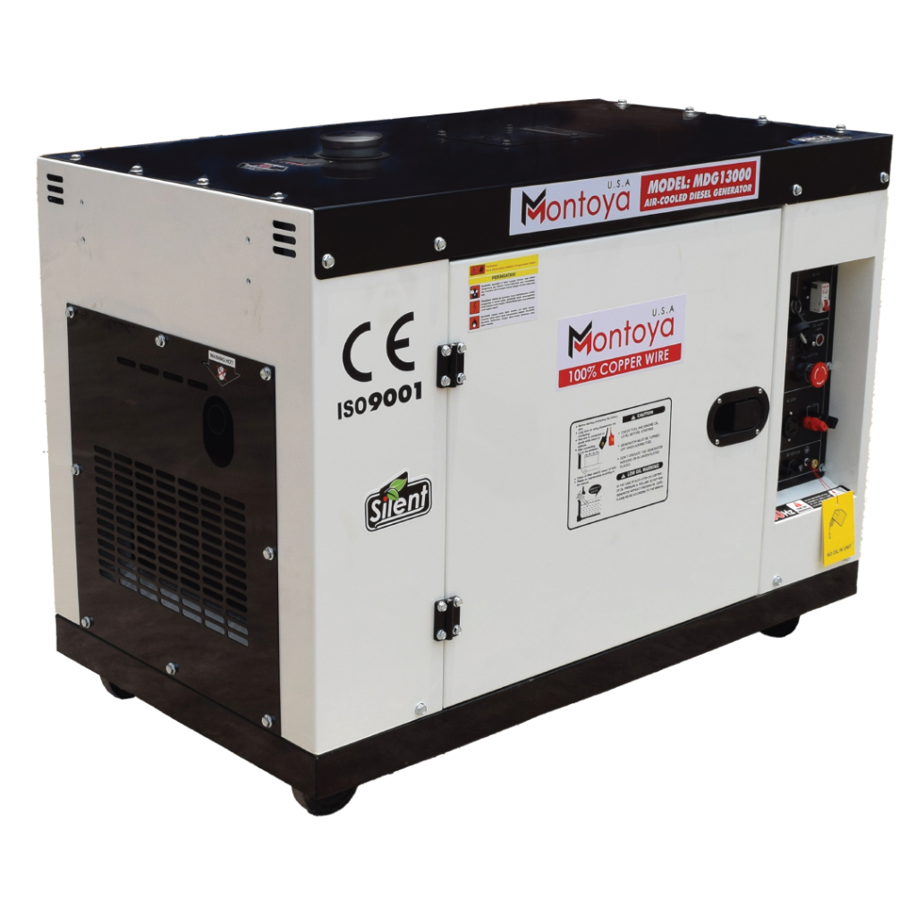GENSET SILENT SOLAR 10 KVA 1 PHASE 8000 WATT 100% FULL TEMBAGA MONTOYA MDG13000