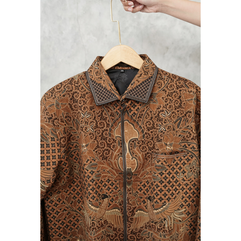 Batik Nusarupa - JIWANA | Kemeja Batik Pria Premium Lengan Panjang Motif Nusantara | Semi Jas