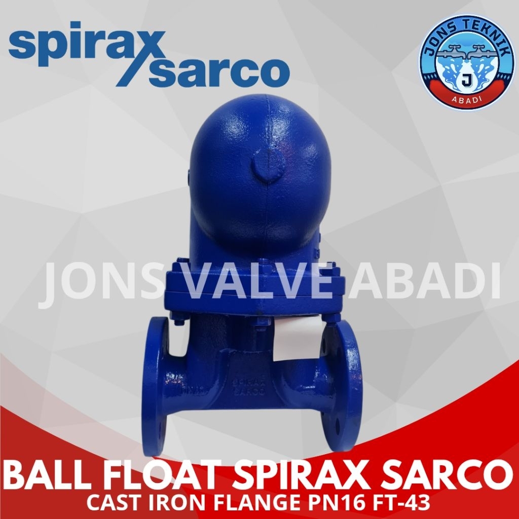 BALL FLOAT STEAM TRAP SPIRAX SARCO 2" INCH PN16 FT-43 FLANGE MADE IN FRANCE CAST IRON JL 1040 DN50