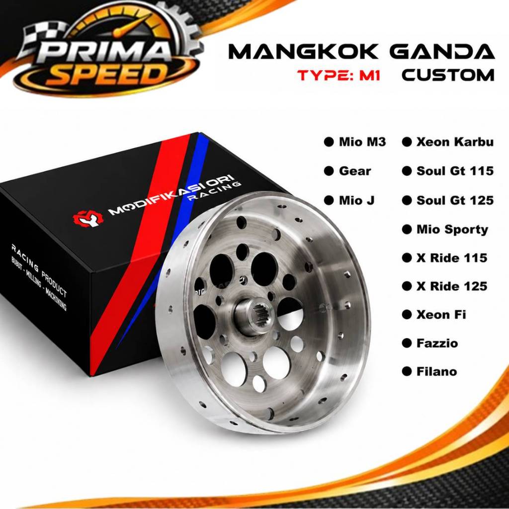 Mangkok Kampas ganda Fino Mio M3 Soul GT Per kampas ganda MIO Original Yamaha Upgrade Akselerasi