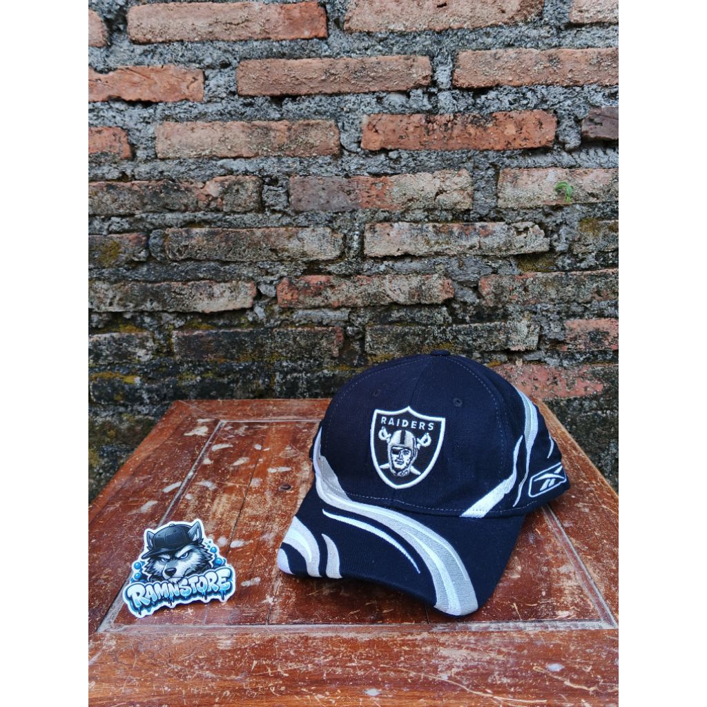 topi vintage nfl raiders x reebok