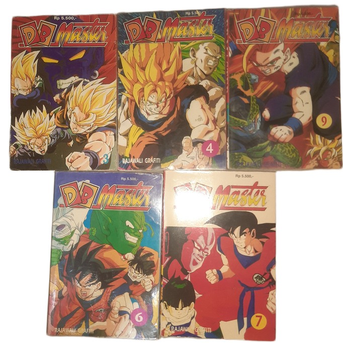 paketan komik manga dragon ball master - db master 5 buku