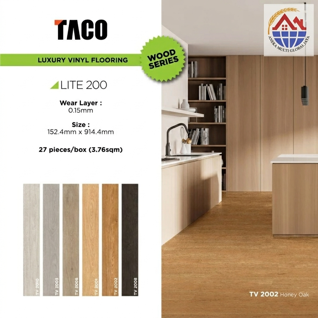 TACO Lantai Vinyl 2mm - Vinyl TACO Lite 200 Tebal 2mm