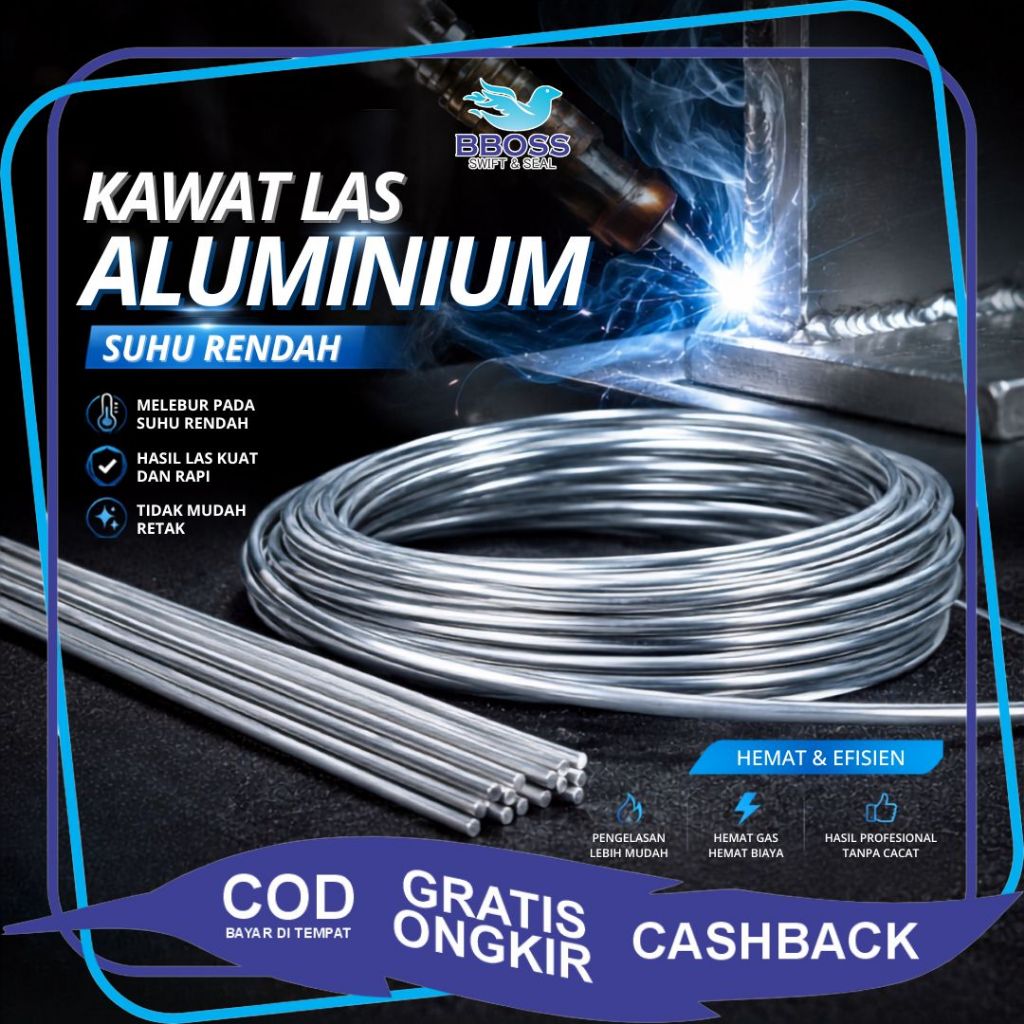 [BBOSS] Kawat Las Aluminium Suhu Rendah Welding Super Rekat Tahan Lama - Las Alloy Kuat Ampuh