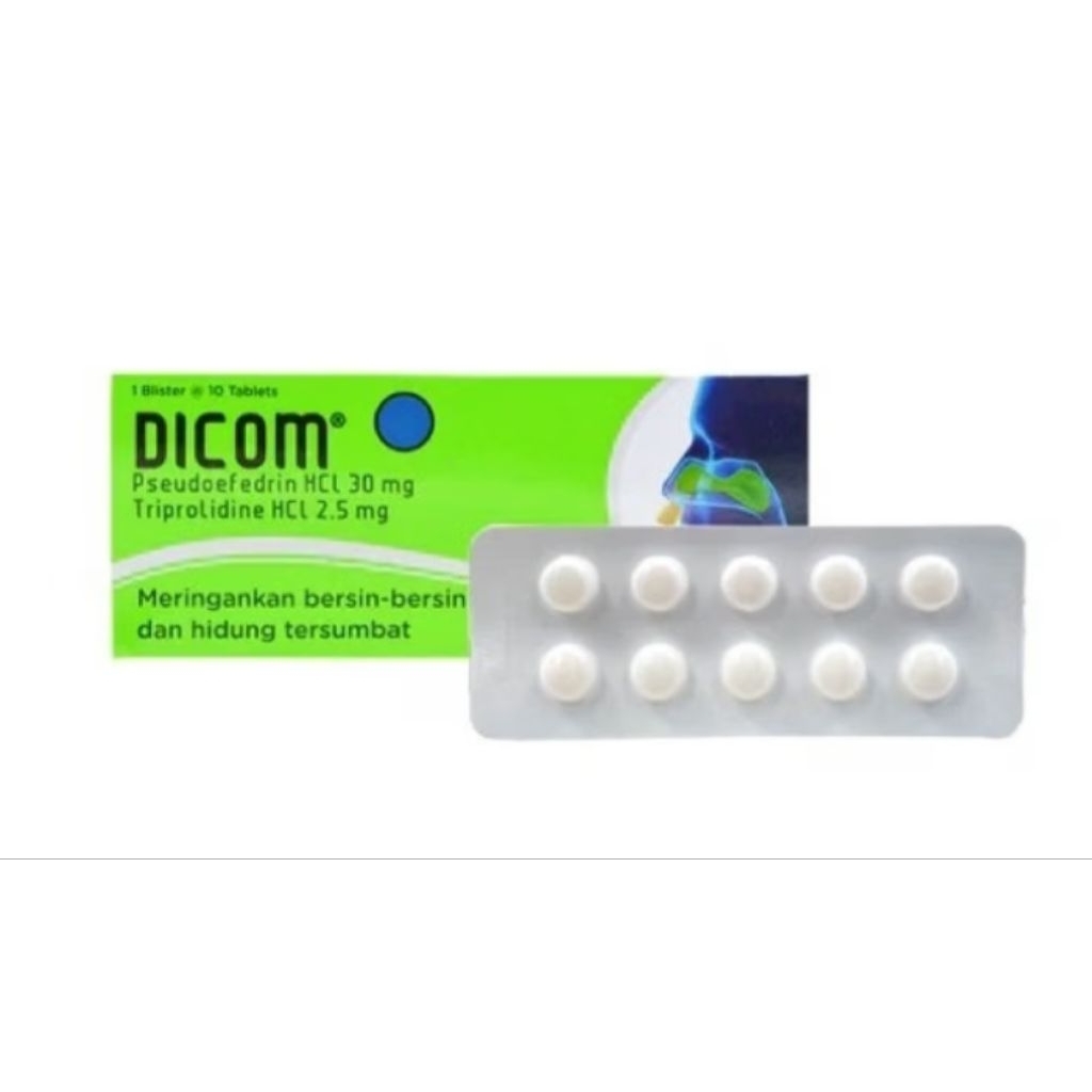 Dicom Tablet - Meringankan Bersin dan Hidung Tersumbat