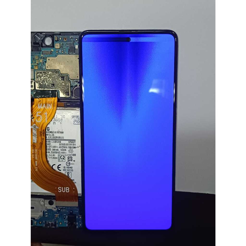LCD SAMSUNG GALAXY A51 - A515 AMOLED ORIGINAL COPOTAN MINUS SHADOW + BERCAK HITAM