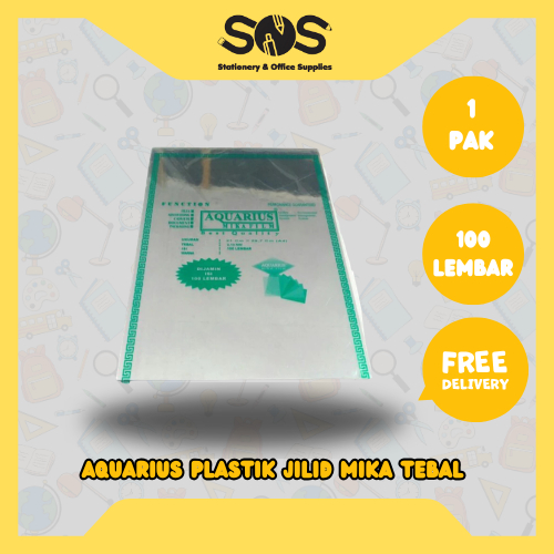 AQUARIUS Plastik Jilid Mika Tebal (1 PACK)