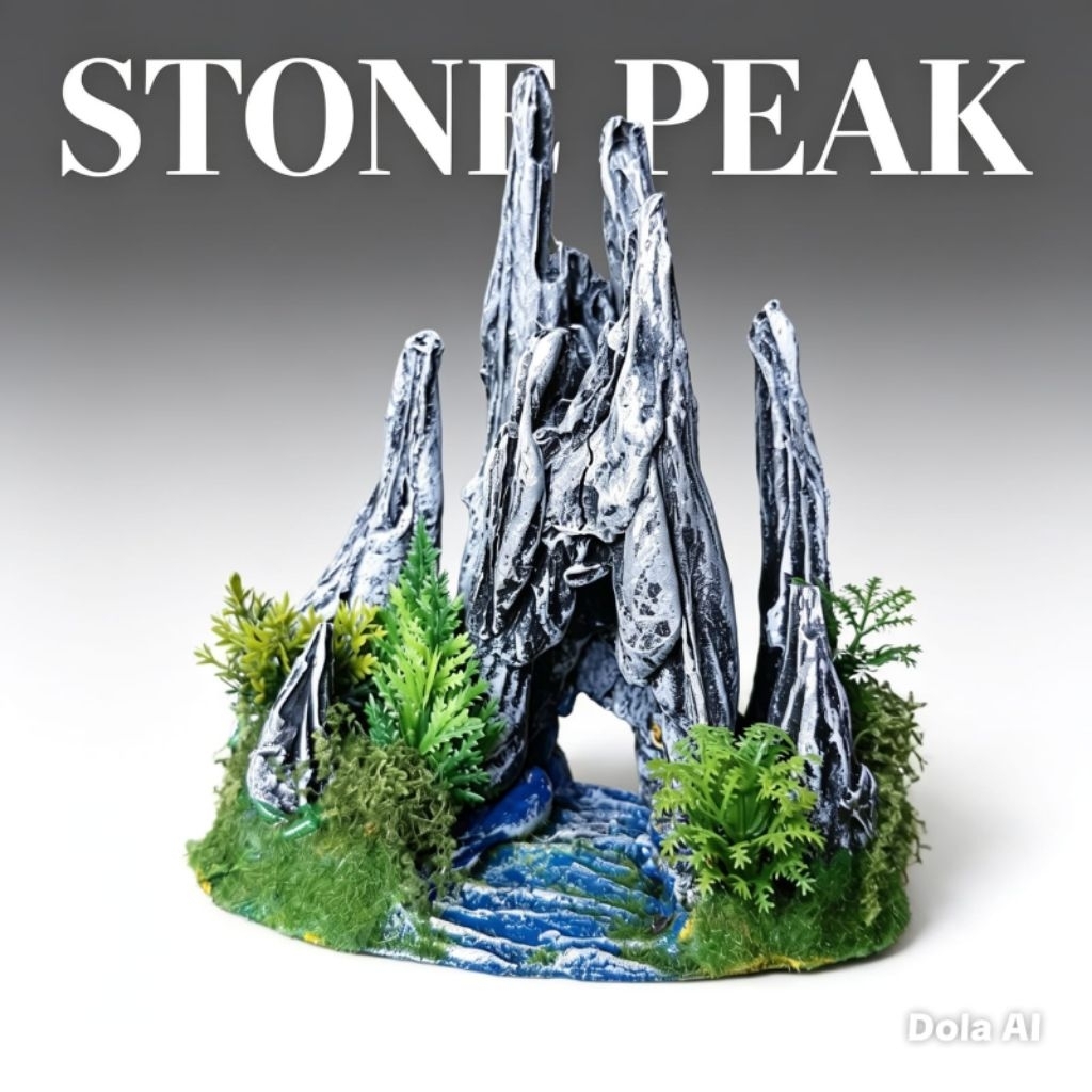 Stone Peak tebing batu Hiasaan Dekorasi Aquarium Aquascape