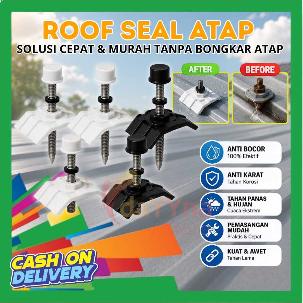 Karet Anti Bocor Sekrup Atap Roofseal Waterproof Untuk Seng Spandek Galvalum