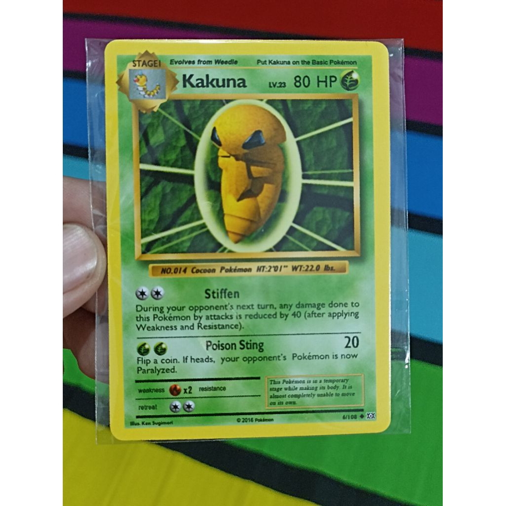 Kartu Pokemon Kakuna Vintage Base set 6/108