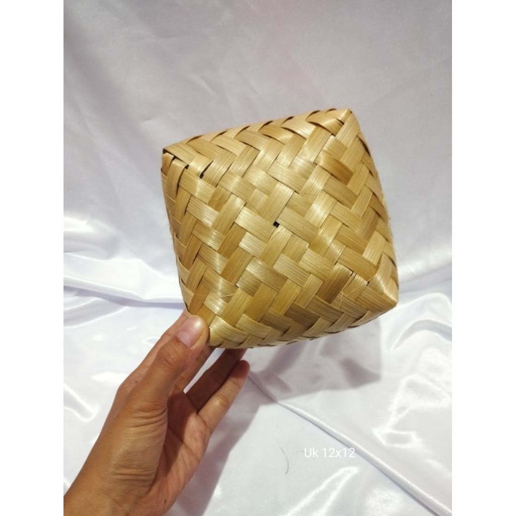 Besek bambu uk 12x12|besek sovenir|besek berkualitas|besek murah
