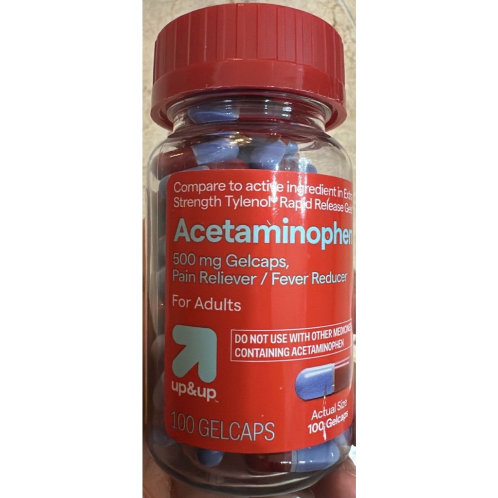 up&up Acetaminophen 500 mg Gelcaps isi 100 USA nyeri sendi, haid menstruasi USA AMERIKA