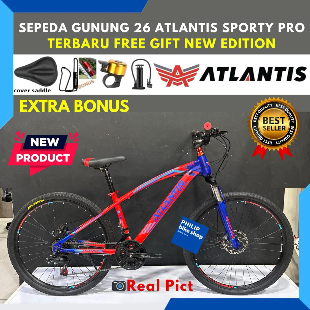 Sepeda Gunung MTB 26 Atlantis 735 Rem Discbrake Operangigi Terbaru
