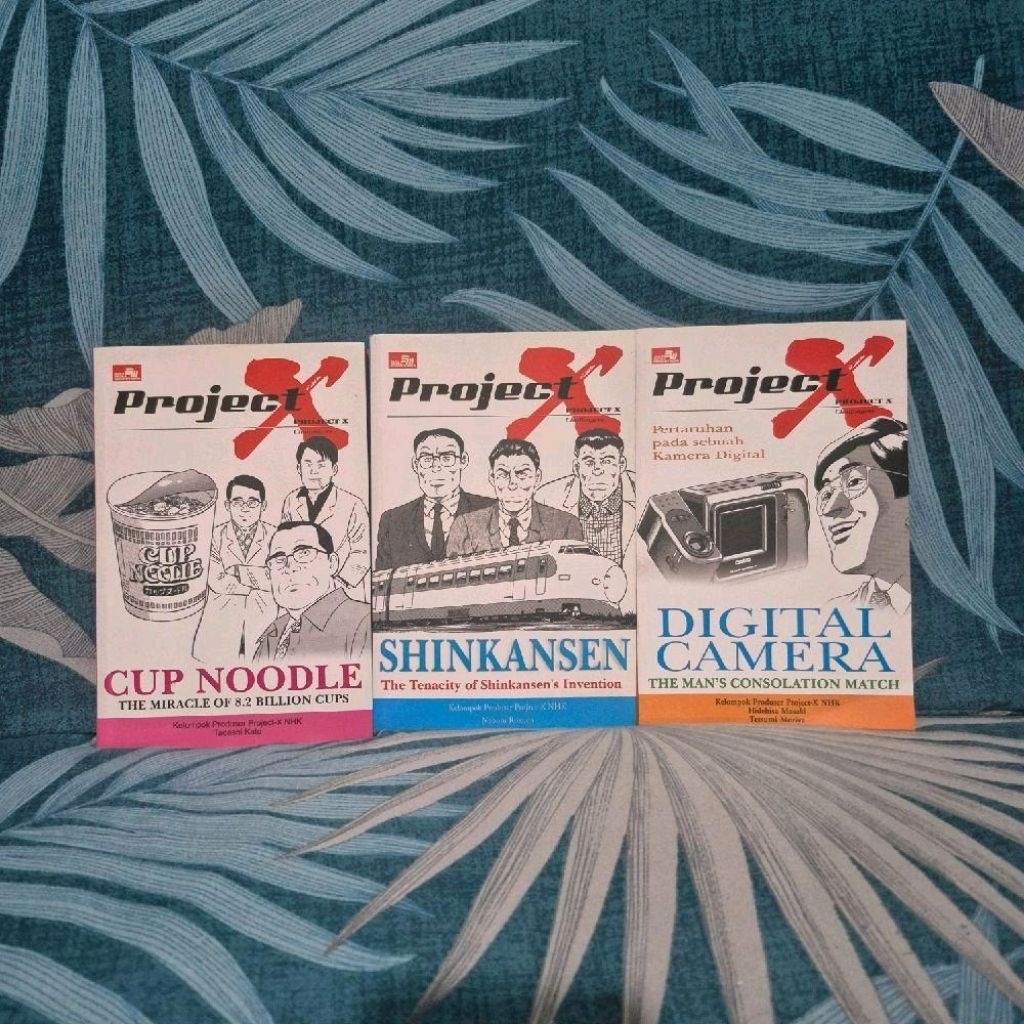 Komik Project X Challengers Cup Noodle Digital Camera Shinkansen Seri Tokoh Dunia Manga