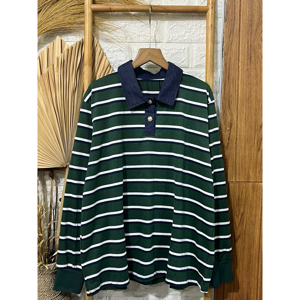 Kaos Import Ld 110cm kerah levis