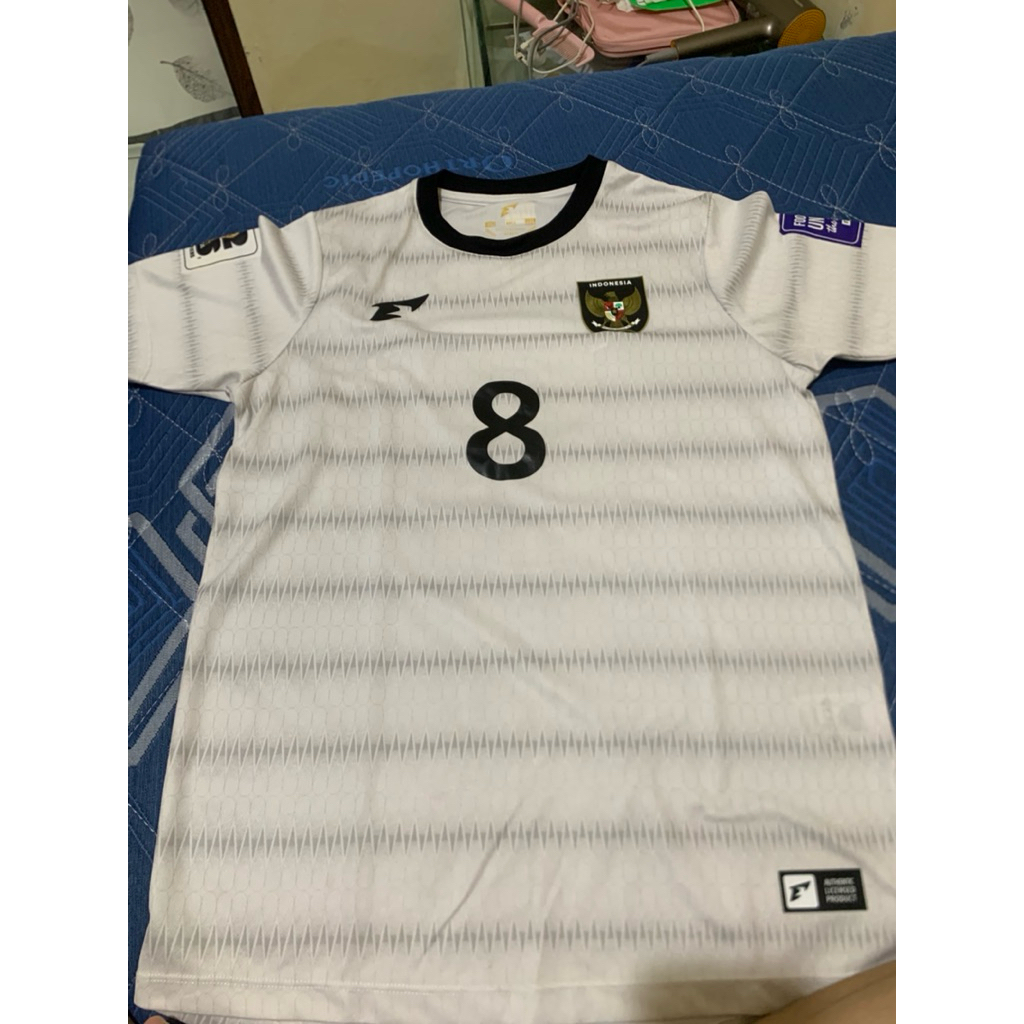 Jersey Timnas Erspo 2025 Supporter version USED size L full patch and nameset all original