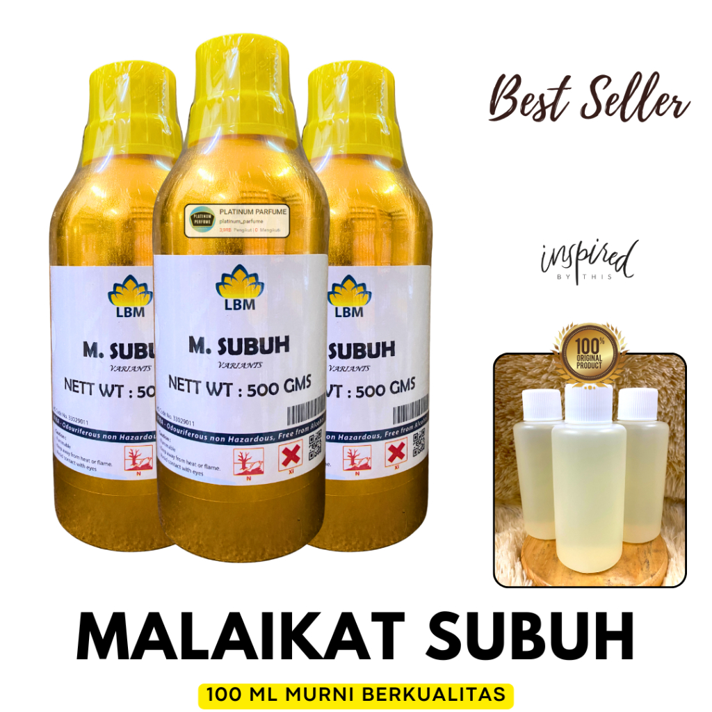 Bibit Parfum MALAIKAT SUBUH Rrepack 100 ML MURNI LBM Fragrance - PERFUME - MALAIKAT SUBUH BY MACBRAM