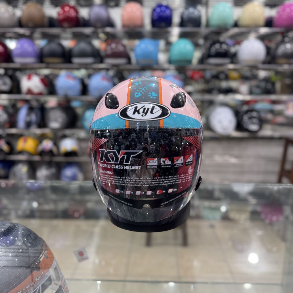 Helm KYT Half Face KYT DJ Maru Motif
