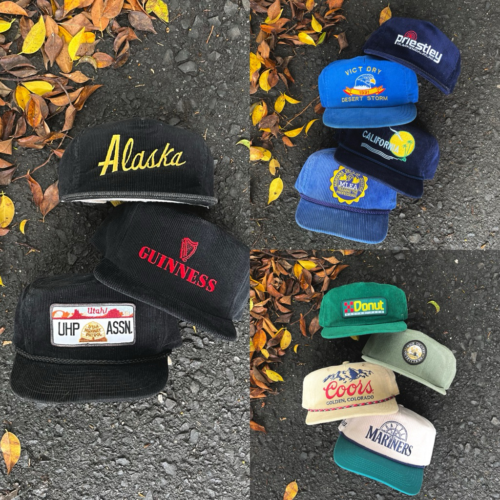 Topi Corduroy / Vintage Corduroy Hat