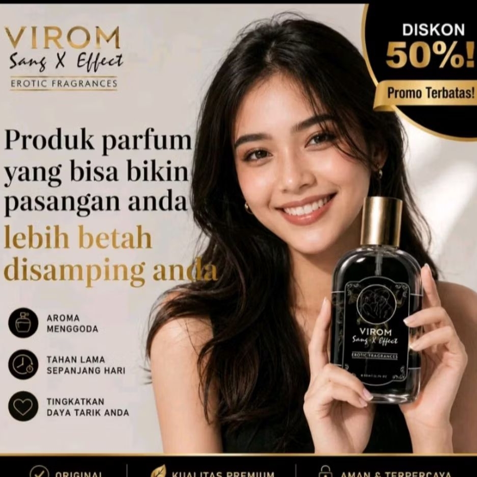 PARFUM TERVIRAL NO:1 Parfum VIROM Sang X  Effect Premium EDP ORIGINAL Parfum Pria Tahan Lama