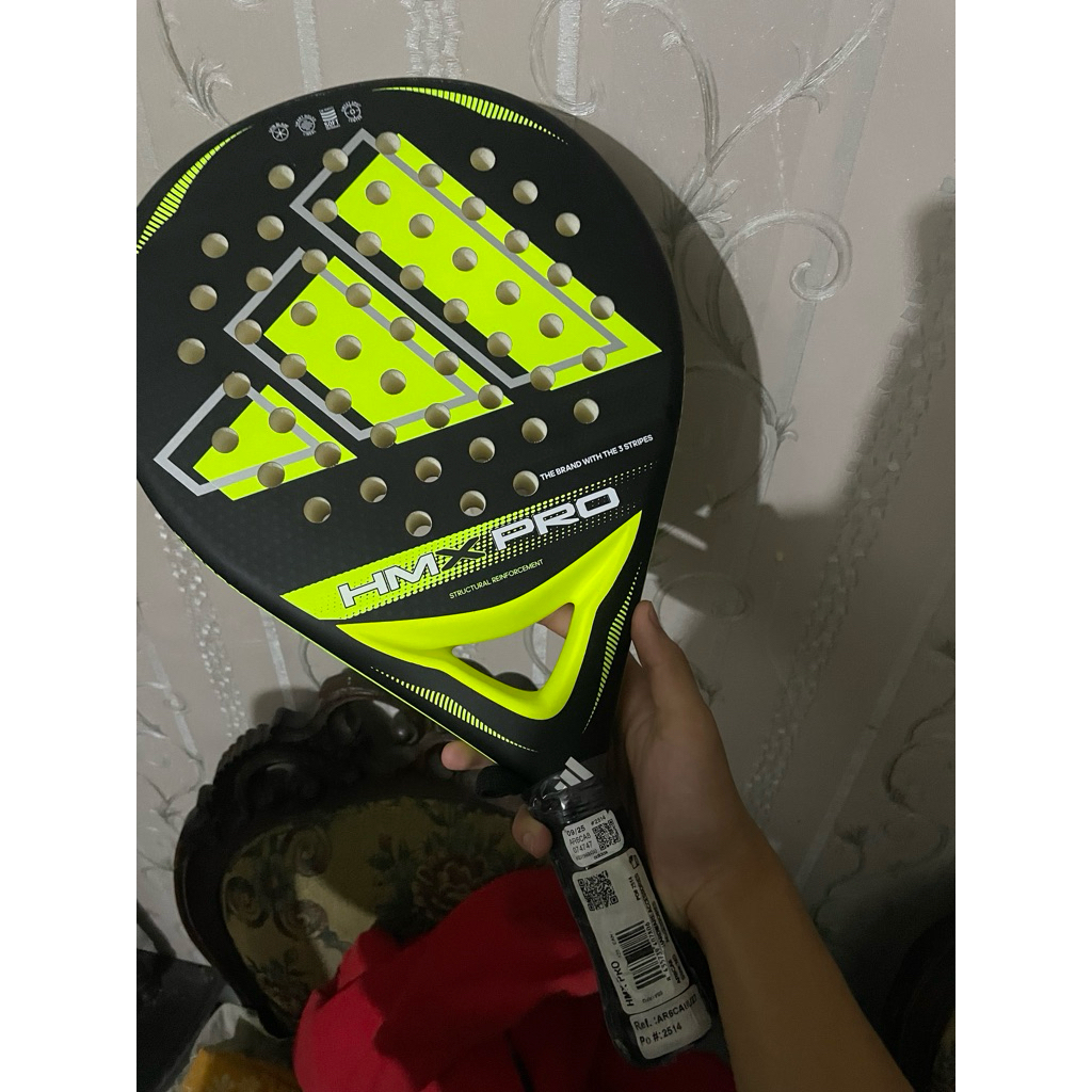 Adidas HMX Pro Black Green Raket Padel Second
