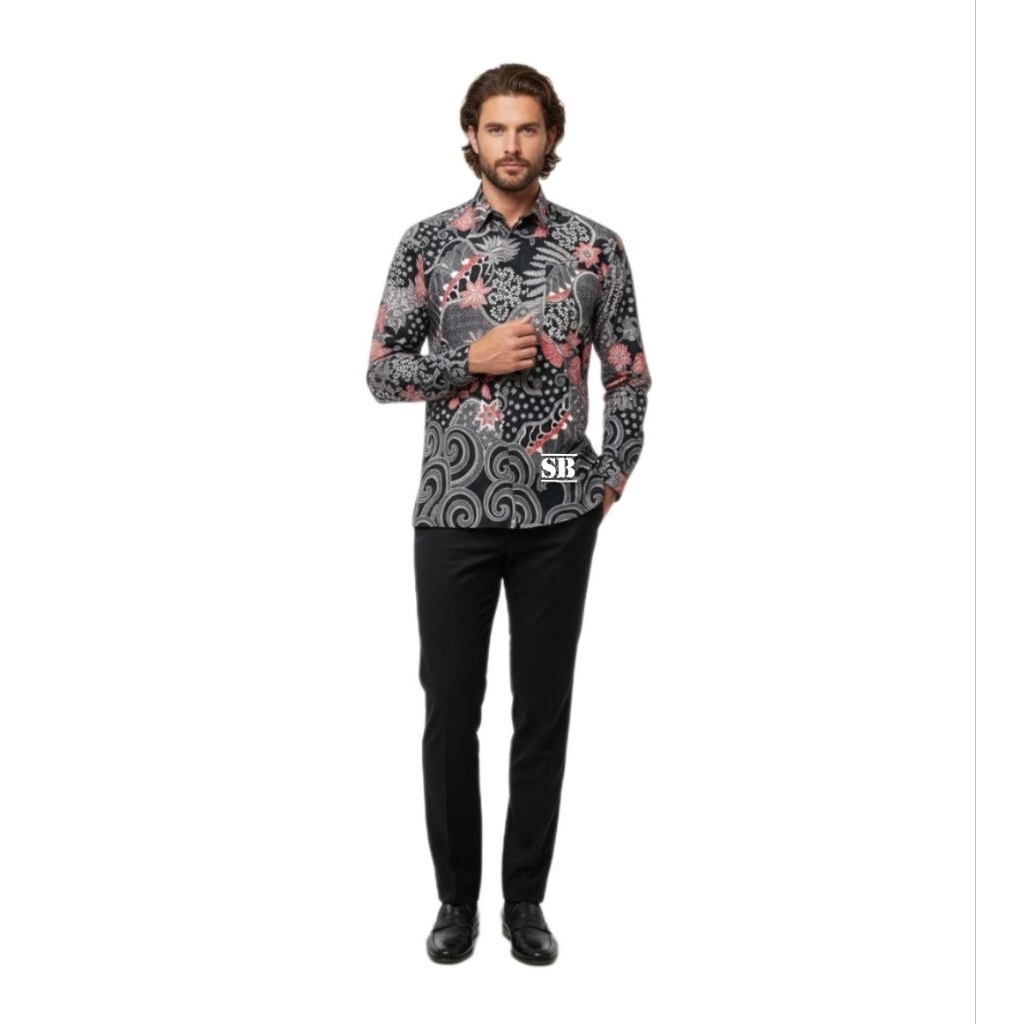 BATIK HALUS SINAR BANTEN Kemeja Batik Pria,Moderen,Model Elegan