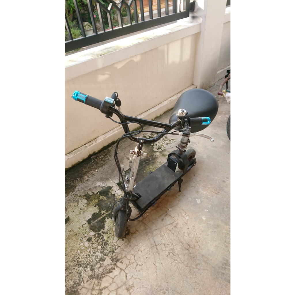 Skuter Listrik Scooter Electric Basic Rangka Mr Jackie Bldc 36v Penggerak Depan