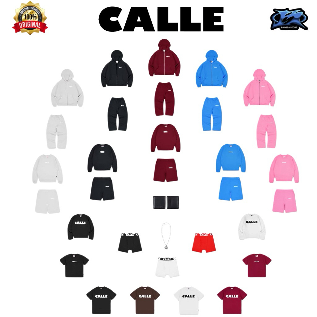(100% Original ) Calle De Larache (CDL)BASIC ART ZIP HOODIE, CREWNECK, SWETPANTS, BOXER, KALUNG, T-S