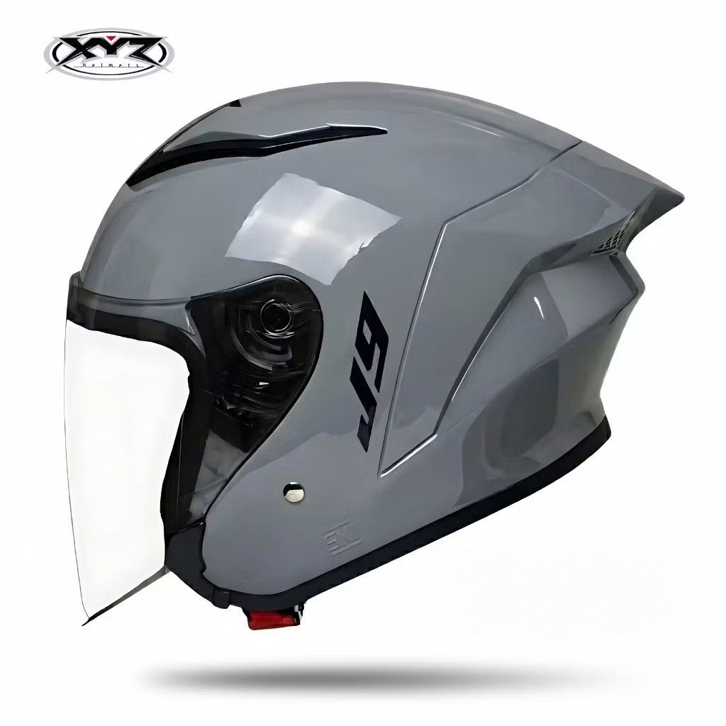 Helm Half Face MLA XYZ J5 J9 PUTIH  Helm Premium Untuk Pria Dan Wanita Dewasa SNI