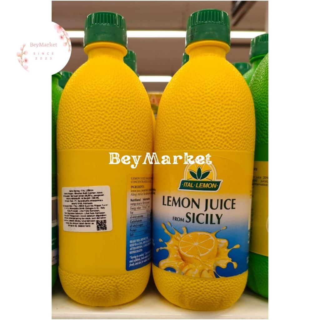 Ital Lemon Juice From Sicily 500ml