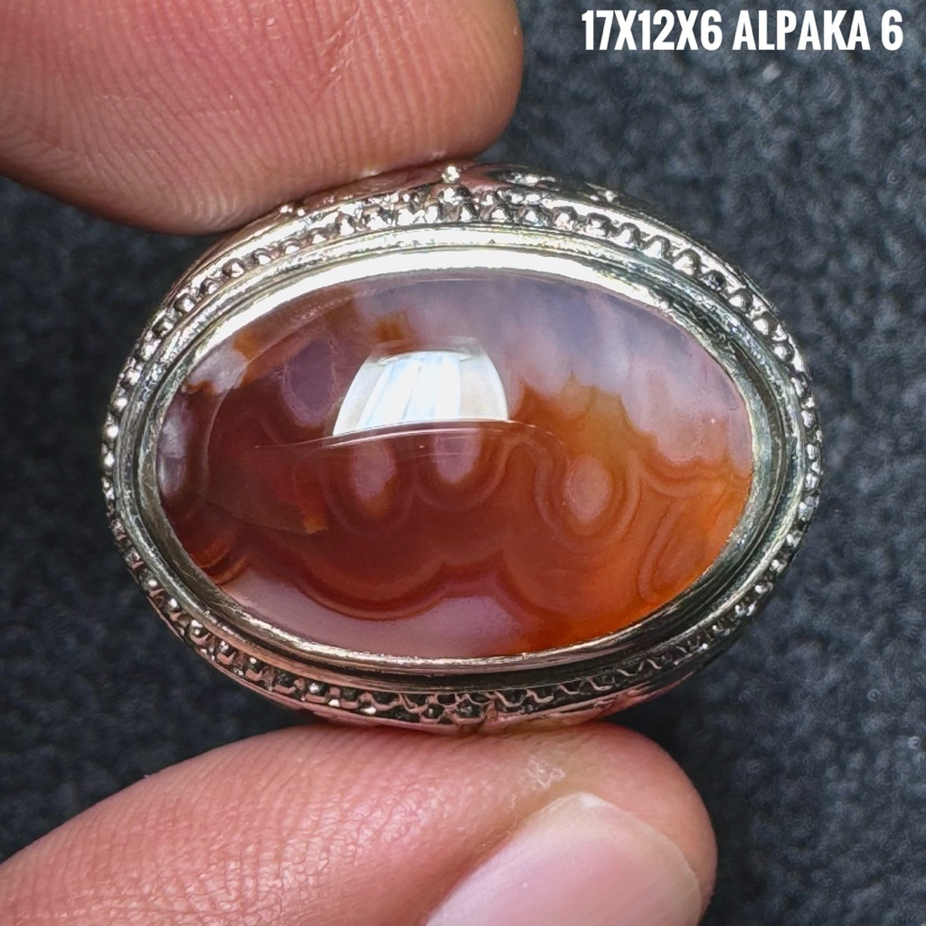 Cincin Batu Akik Natural Lafadz Allah