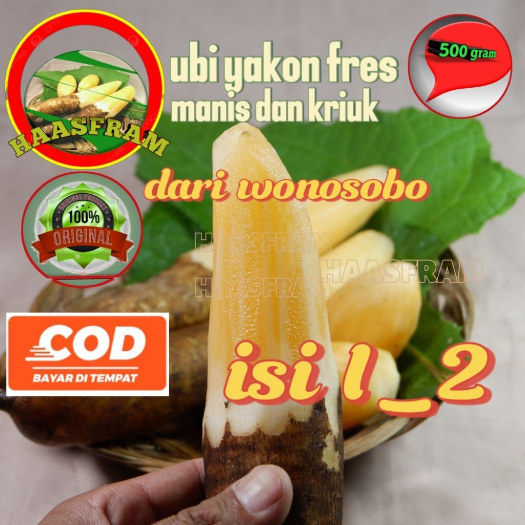 ubi yakon wonosobo 500gram manis dan kriuk