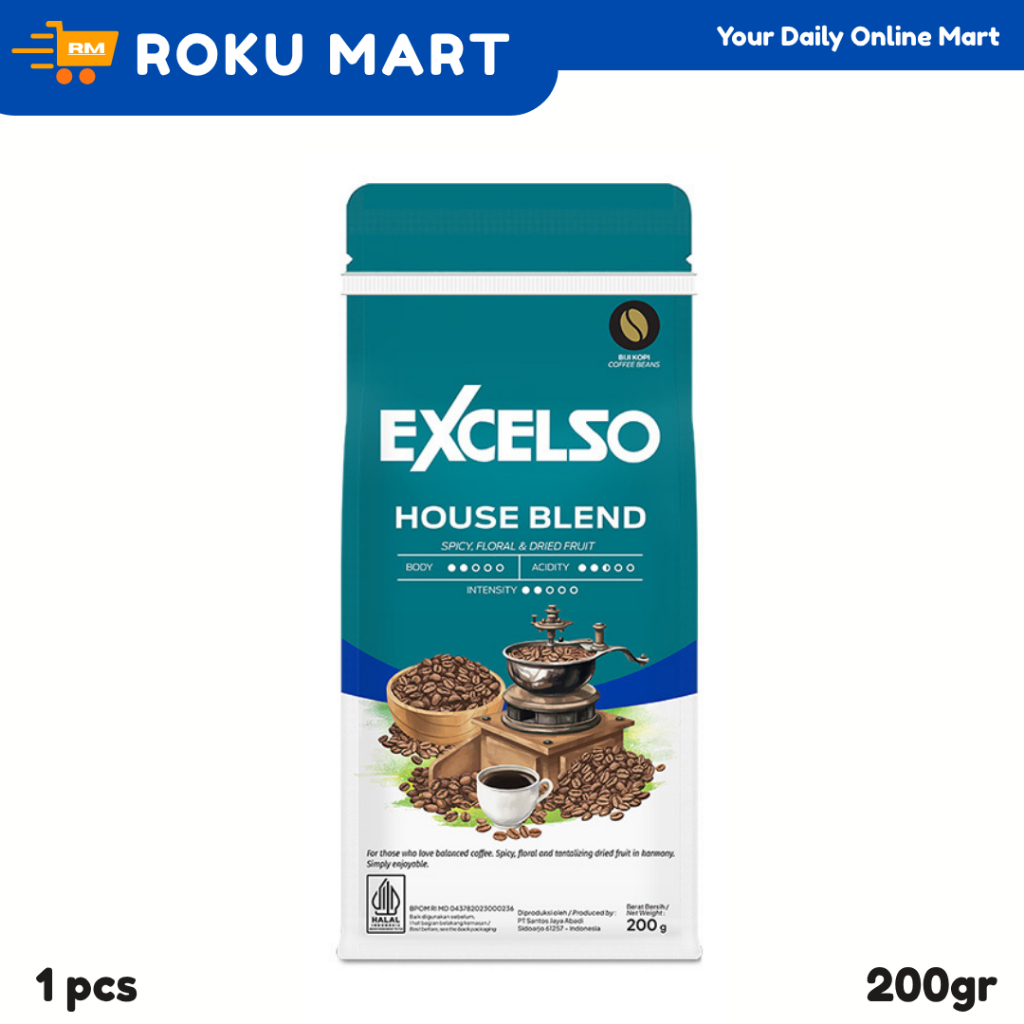 EXCELSO HOUSE BLEND 200 g / KOPI EXCELSO HOUSE BLEND 200GR - HOUSE BLEND 200