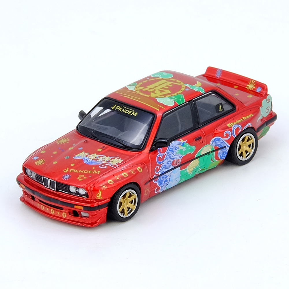 INNO64 1/64 PANDEM ROCKET BUNNY BMW M3 E30 BLUE CHROME YEAR OF THE HORSE 2026 LIMITED EDITION