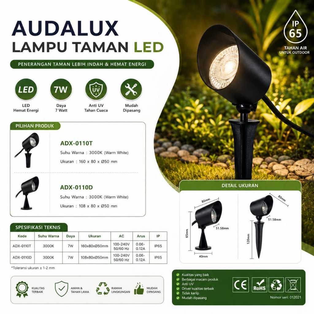 ADX-1001, LAMPU TAMAN,SPOTLIGHT,LAMPU TANCEP, LAMPU SOROT, LED, LAMPU TAMAN LED, LAMPU SOROT