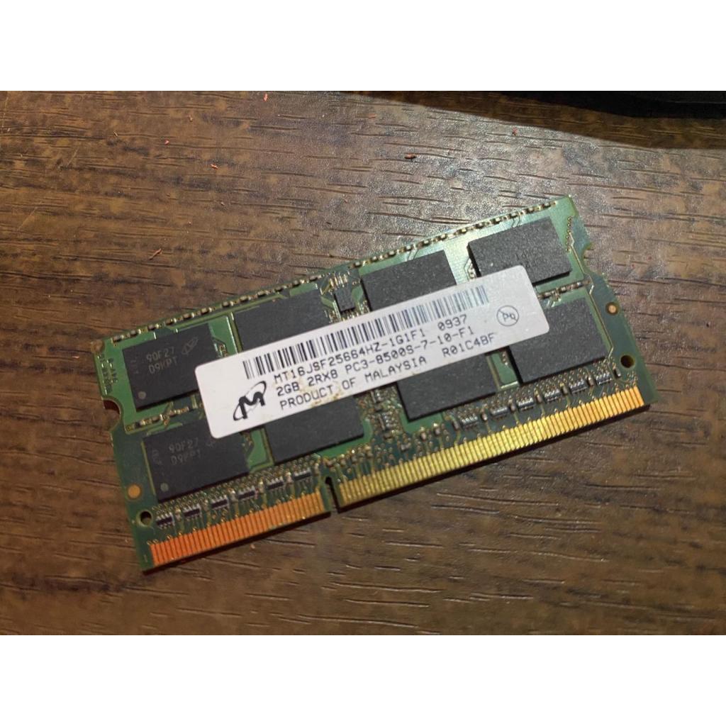 RAM Laptop - SODIMM DDR3 2GB PC8500/ PC 8500 SECOND