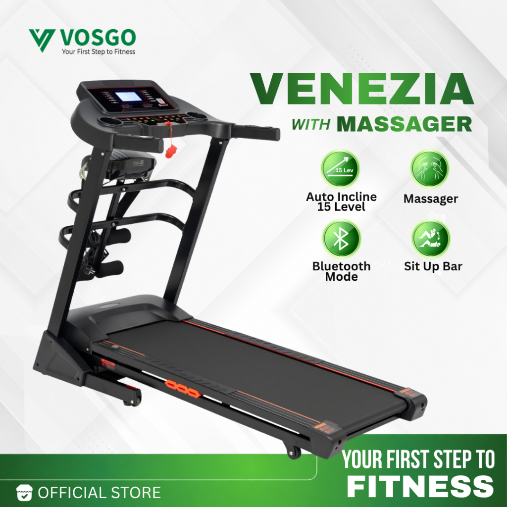 Alat Fitness Treadmill Elektrik Vosgo Venezia