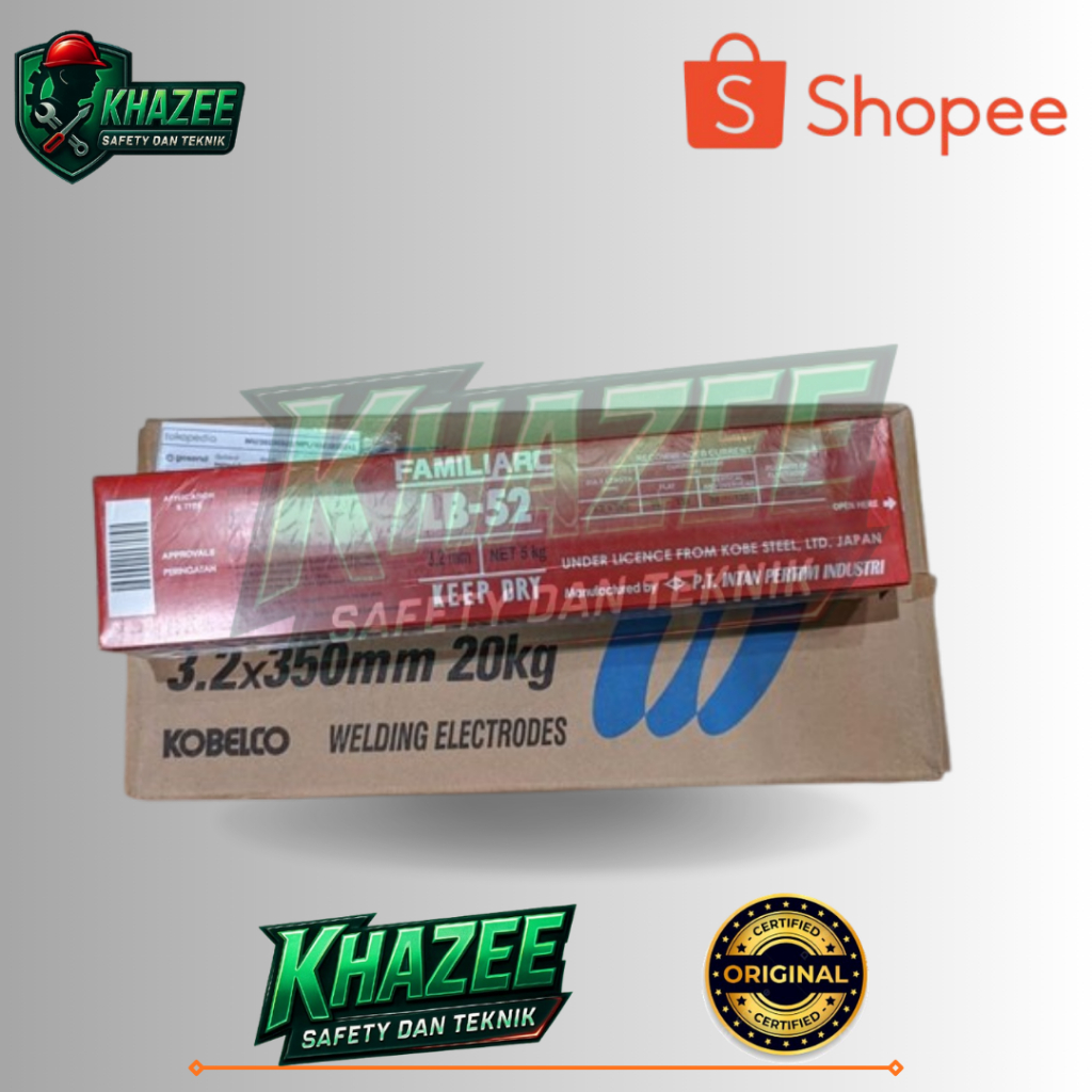 kawat las lb 52 3 2 mm / Kawat Las KOBE (5KG)/ Kawat Las