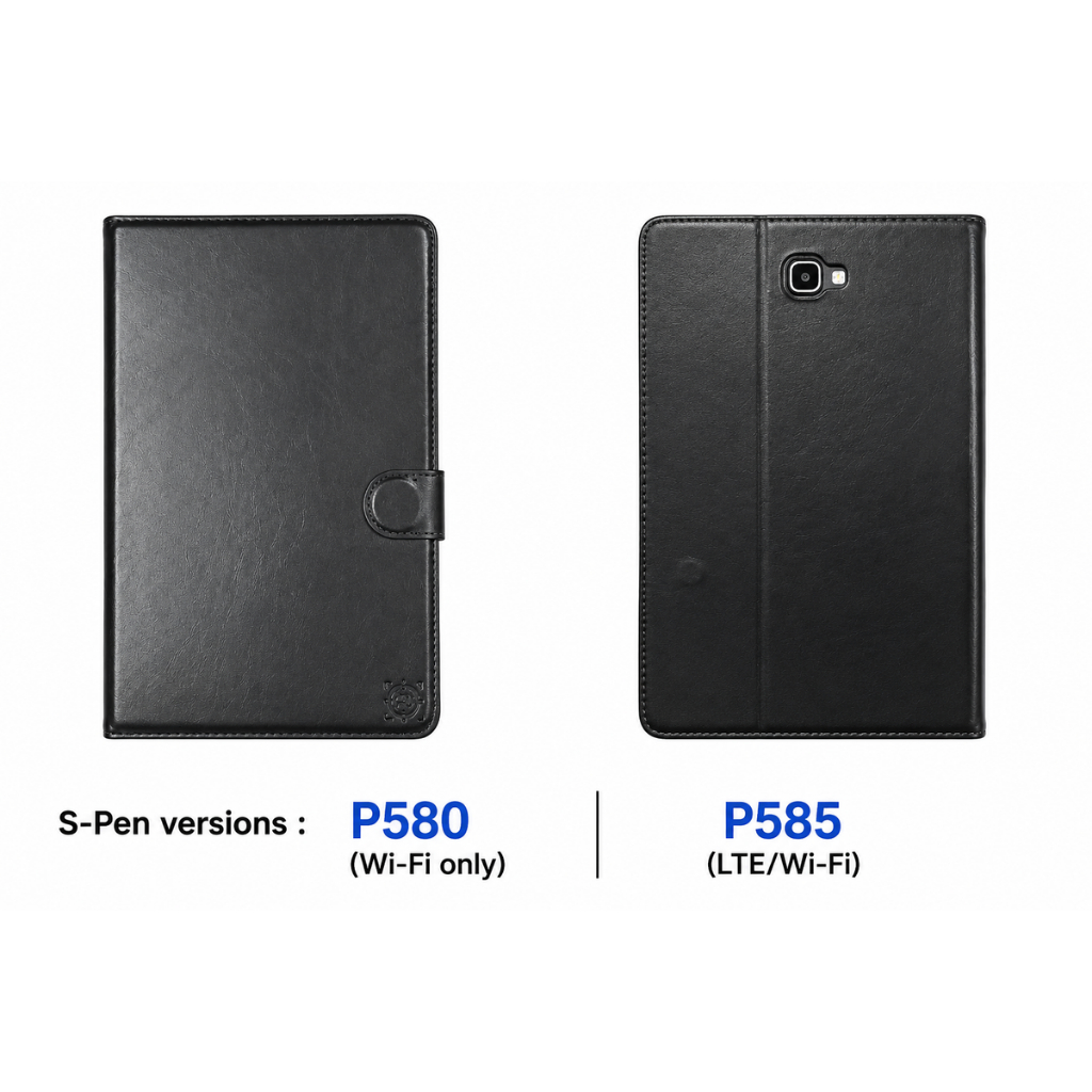 Samsung Tab A 2016 With S Pen ( 10.1 inch ) / P585 Flip Cover Case Model Dompet FS Bluemoon Tab