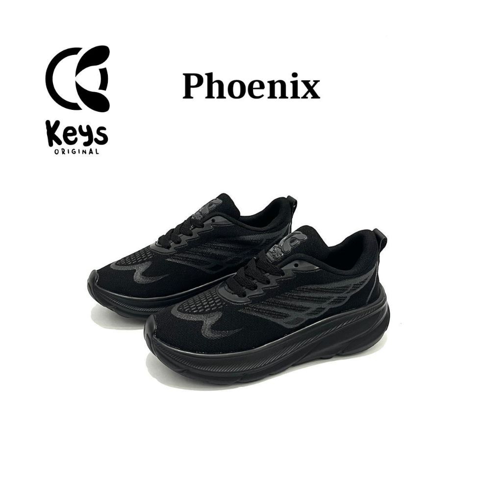 Phoenix- Sepatu Sekolah Anak Laki Laki Perempuan TK SD Sneakers Anak Cowok Cewek 4-9 Tahun