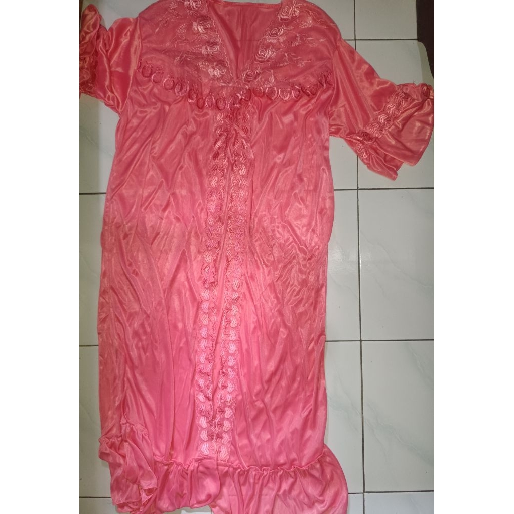 setelan daster setelan dress piyama baju tidur PL lengan pendek